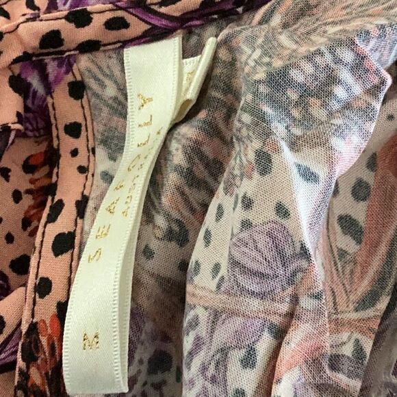 Seafolly Pink /Orange Floral Coverup or Summer Dress, Size Medium, NWOt - Picture 11 of 12